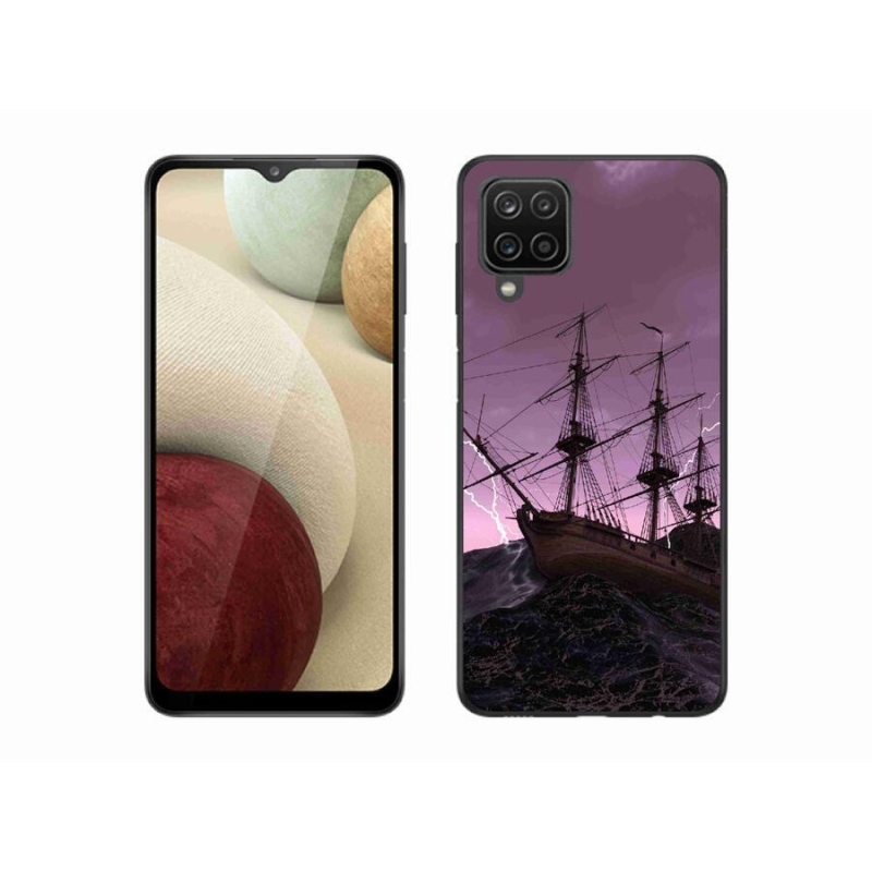 Zselés borítás mmCase Samsung Galaxy M12 készülékhez - hajó a viharban