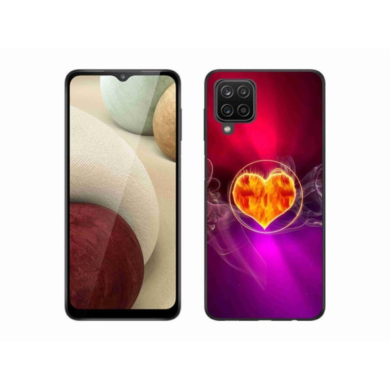 Gél borítás mmCase Samsung Galaxy M12 készülékhez - tűzszív