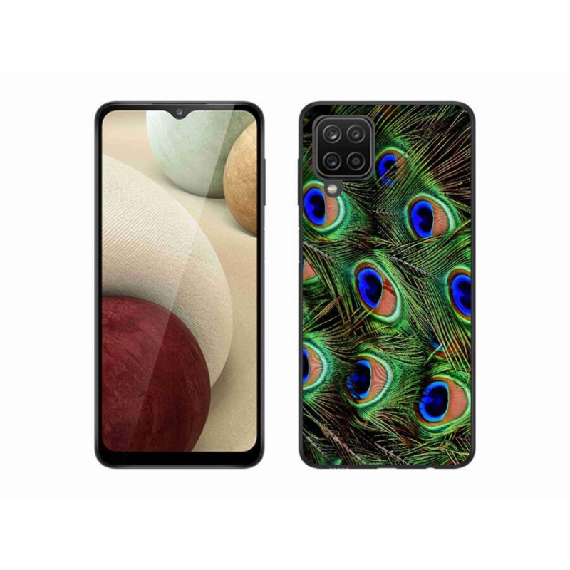 Zselés borítás mmCase Samsung Galaxy M12 készülékhez - pávatoll