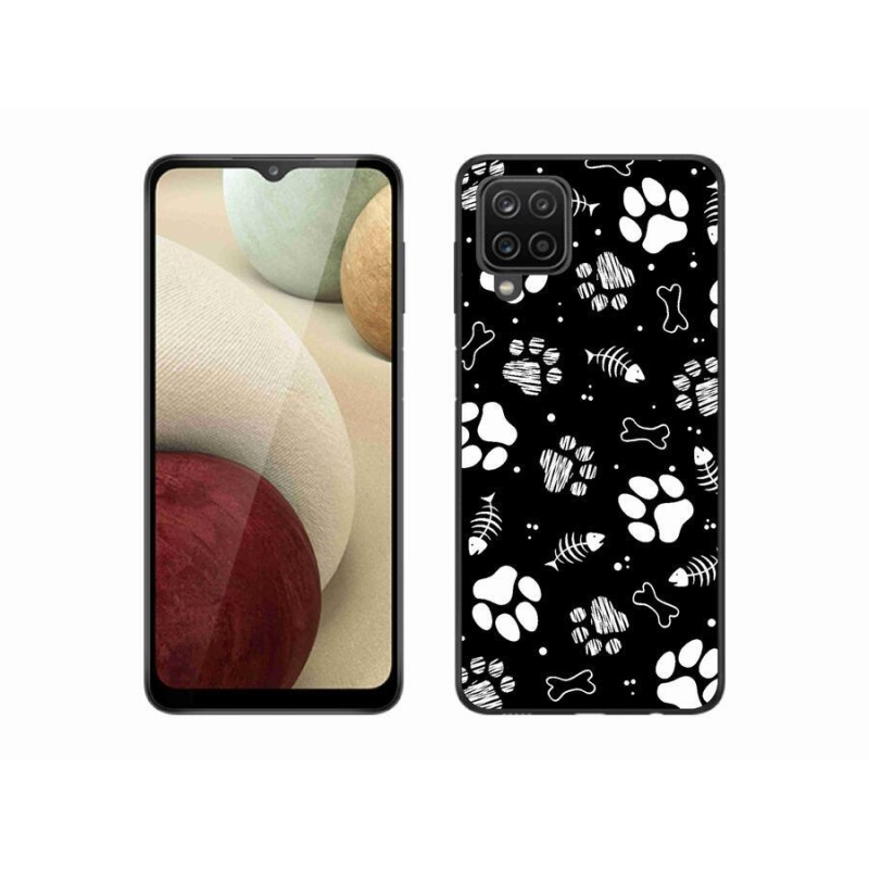 Gél borítás mmCase Samsung Galaxy M12 készülékhez - kutyamancsok