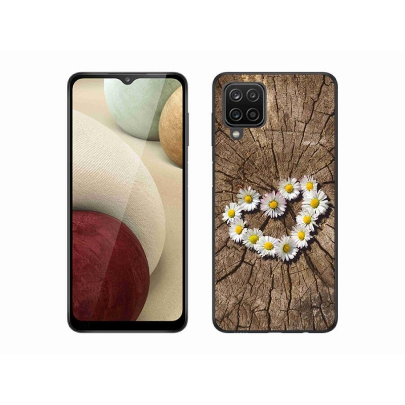 Gél védőhuzat mmCase mobiltelefonhoz Samsung Galaxy M12 - százszorszépek szíve