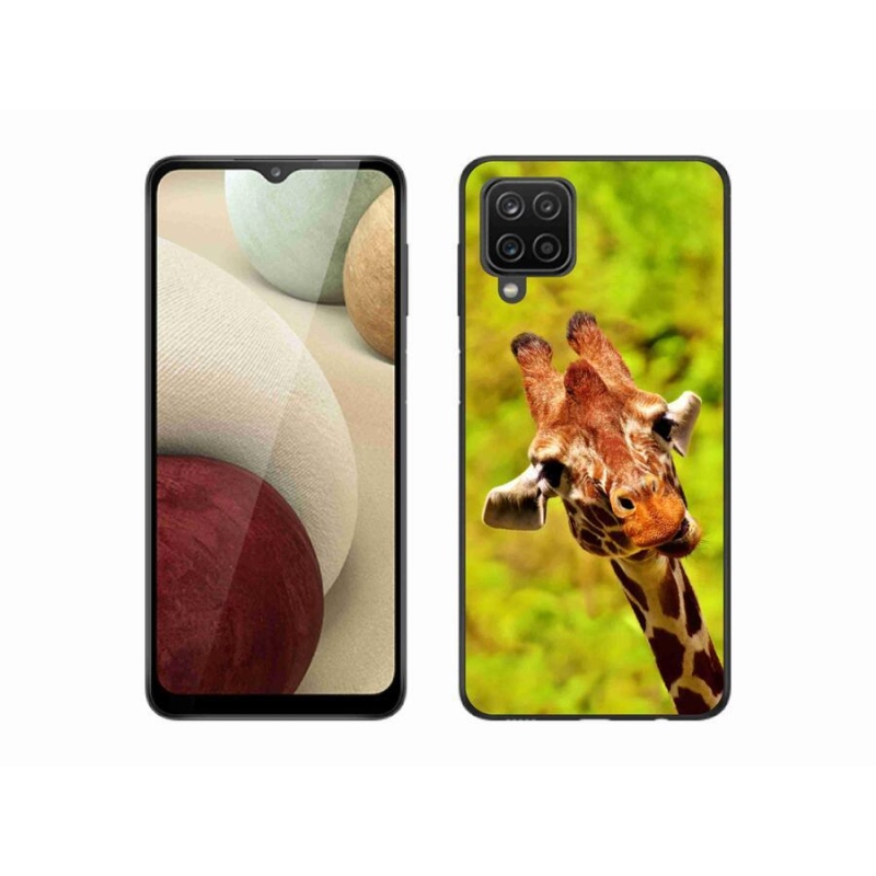 Zselés borítás mmCase Samsung Galaxy M12 készülékhez - zsiráf