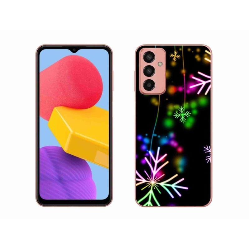 Gél borítás mmCase a mobil Samsung Galaxy M13 - színes pelyhek