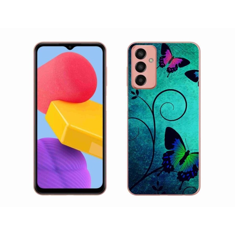 Gél borító mmCase mobiltelefonhoz Samsung Galaxy M13 - színes pillangók