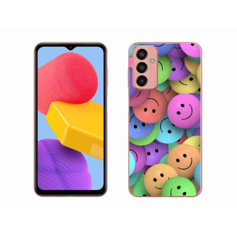 Gél borító mmCase Samsung Galaxy M13 készülékhez - színes smiley-k