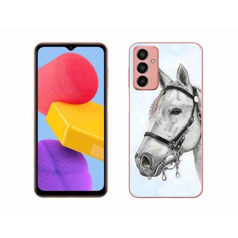 Zselés borítás mmCase Samsung Galaxy M13 - fehér ló 1