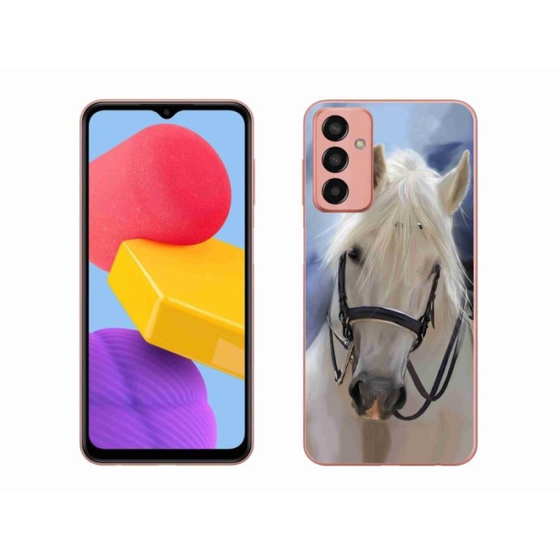 Gél borítás mmCase Samsung Galaxy M13 készülékhez - fehér ló