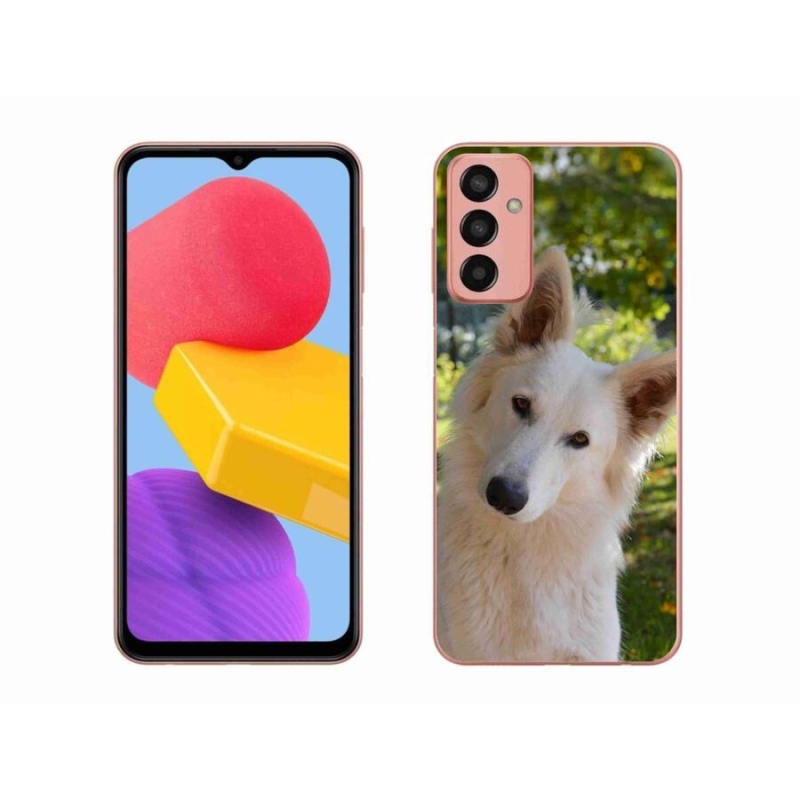 Zselés borítás mmCase Samsung Galaxy M13 - fehér Svájci juhász 1