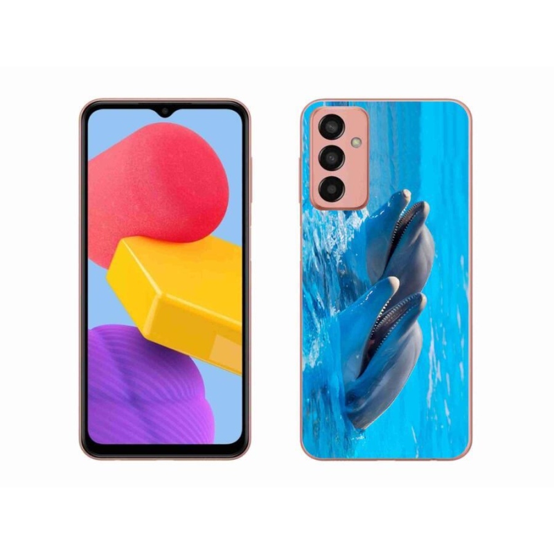 Zselés borítás mmCase mobil Samsung Galaxy M13 - delfinek