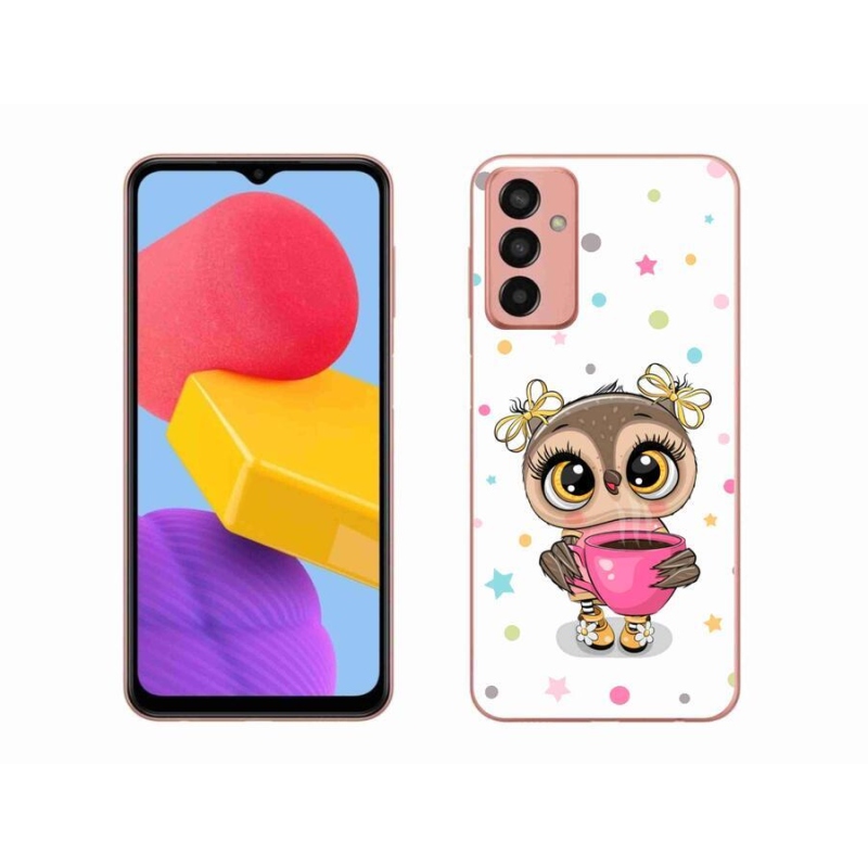 Zselés borítás mmCase Samsung Galaxy M13 készülékhez - rajzfilm bagoly