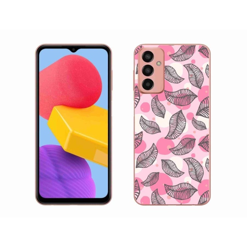 Gél borítás mmCase Samsung Galaxy M13 készülékhez - rajzfilmes hulló levelek