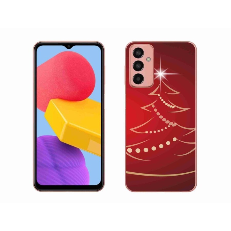 Gél borító mmCase Samsung Galaxy M13 készülékhez - karácsonyfa karikatúra