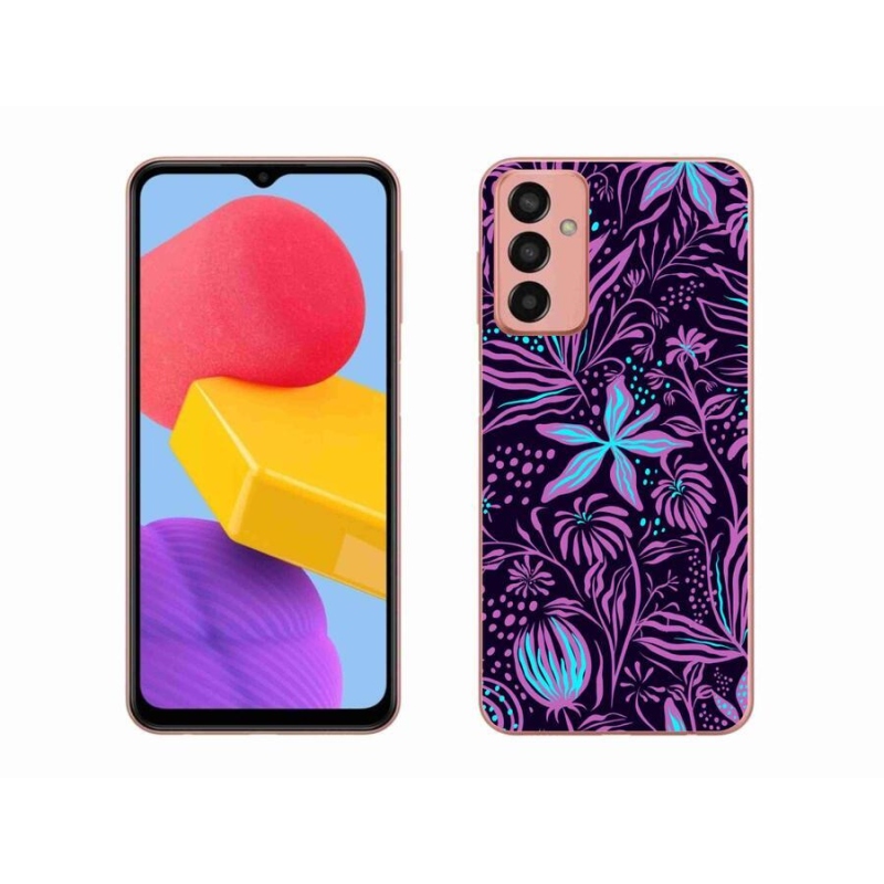 Gél védőhuzat mmCase mobil Samsung Galaxy M13 - virágok 2