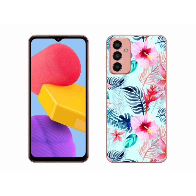 Zselés borítás mmCase Samsung Galaxy M13 készülékhez - virágok