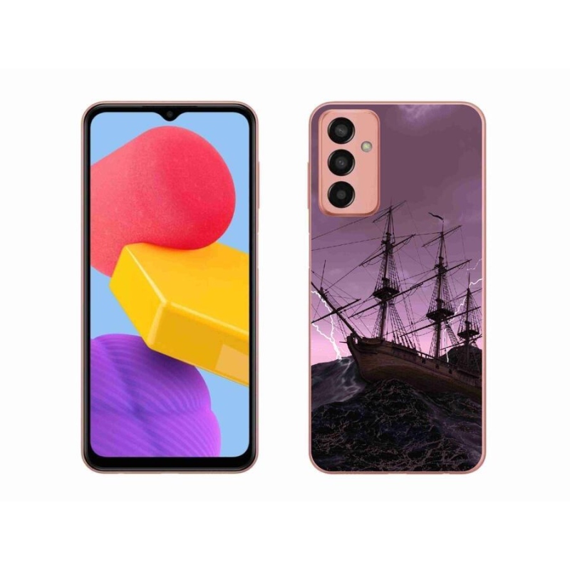 Zselés borítás mmCase Samsung Galaxy M13 készülékhez - hajó a viharban
