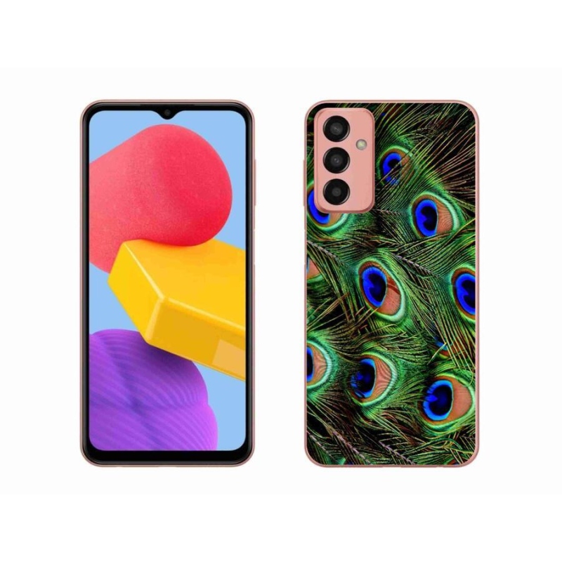 Zselés borítás mmCase Samsung Galaxy M13 készülékhez - pávatoll