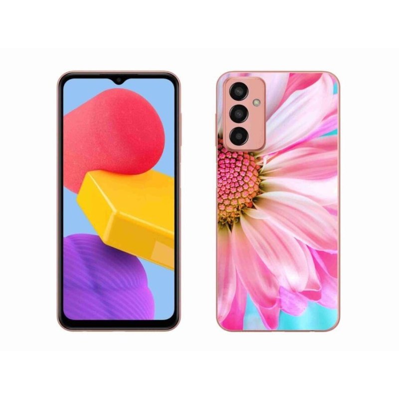Gél védőhuzat mmCase Samsung Galaxy M13 készülékhez - rózsaszín virág