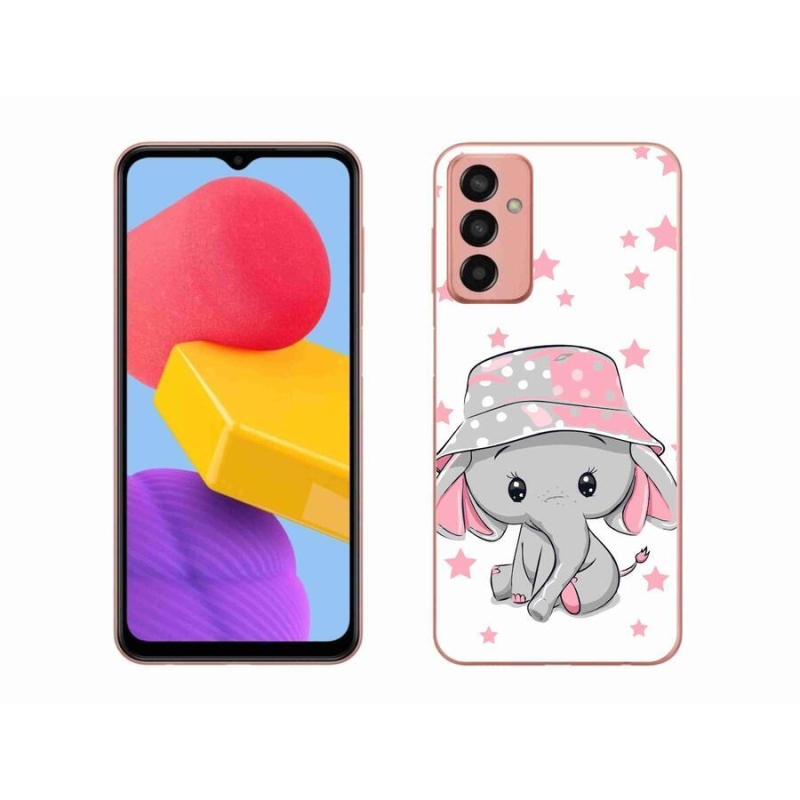 Gél védőhuzat mmCase Samsung Galaxy M13 készülékhez - rózsaszín elefánt