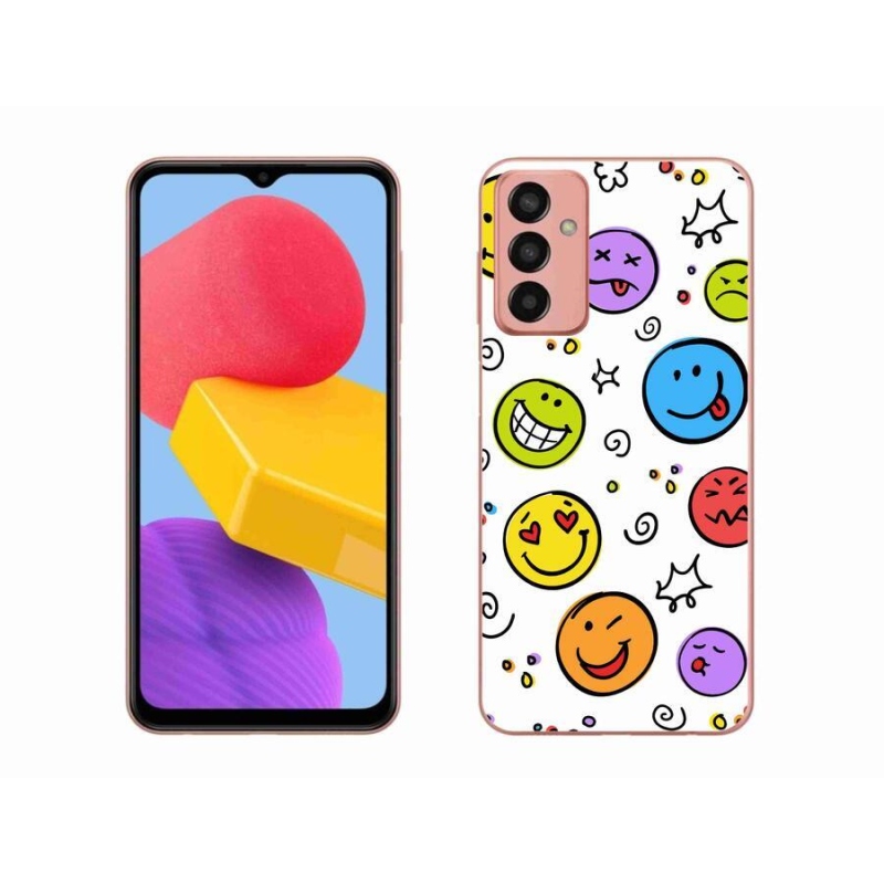 Gél borítás mmCase Samsung Galaxy M13 készülékhez - smiley-k