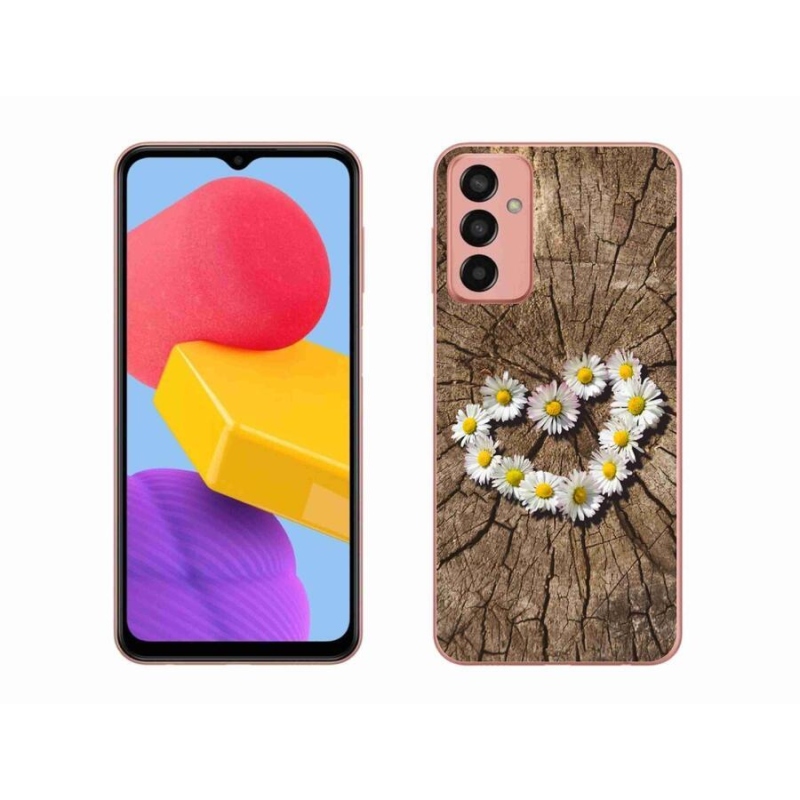 Gél védőhuzat mmCase mobiltelefonhoz Samsung Galaxy M13 - százszorszépek szíve