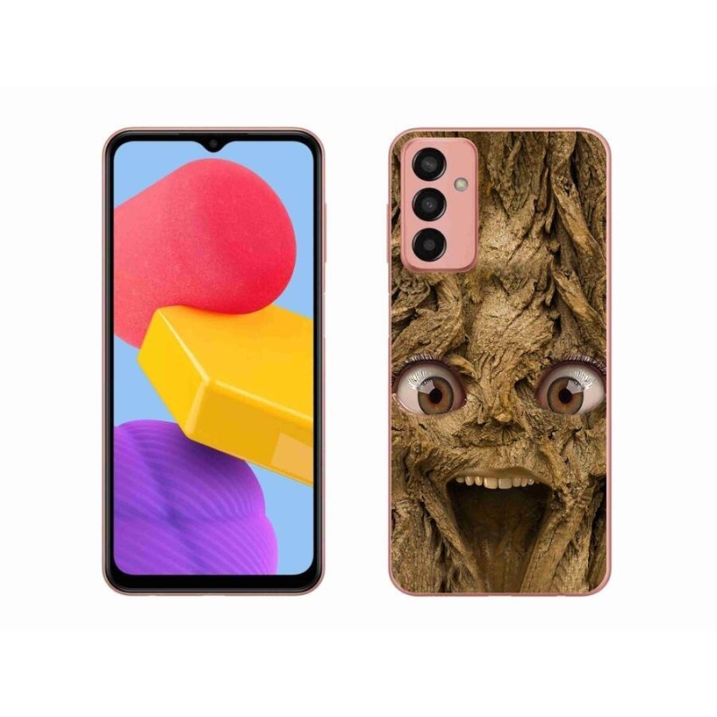 Gél borítás mmCase Samsung Galaxy M13 készülékhez - vidám fa szemekkel