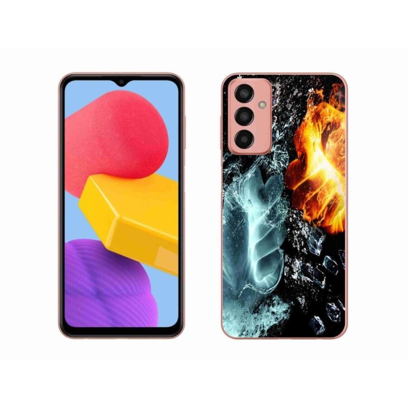 Zselés borítás mmCase Samsung Galaxy M13 - víz és tűz