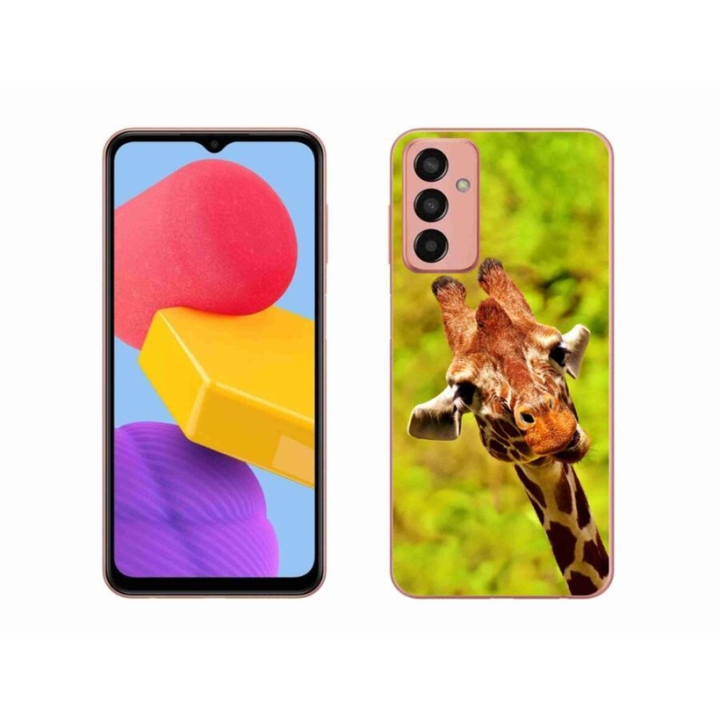 Zselés borítás mmCase Samsung Galaxy M13 készülékhez - zsiráf