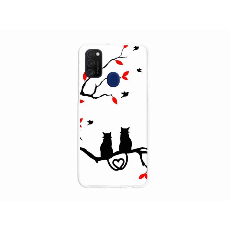 Gél borítás mmCase Samsung Galaxy M21 készülékhez - macskaszerelem