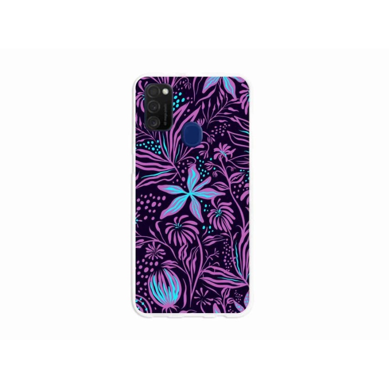 Gél borító mmCase mobiltelefonhoz Samsung Galaxy M21 - virágok 2