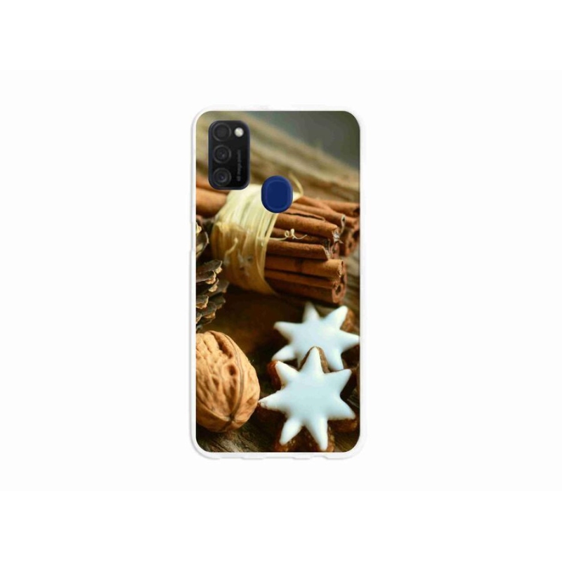Gél borítás mmCase Samsung Galaxy M21 - fahéj és mézeskalács - Samsung Galaxy M21-hez