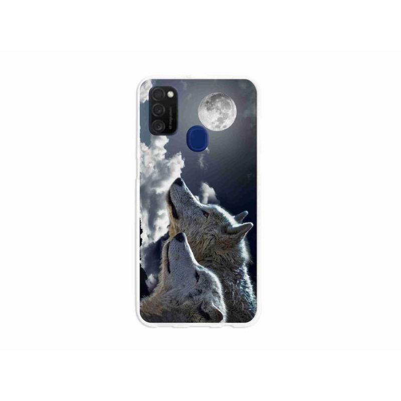 Zselés borítás mmCase Samsung Galaxy M21 - farkasok