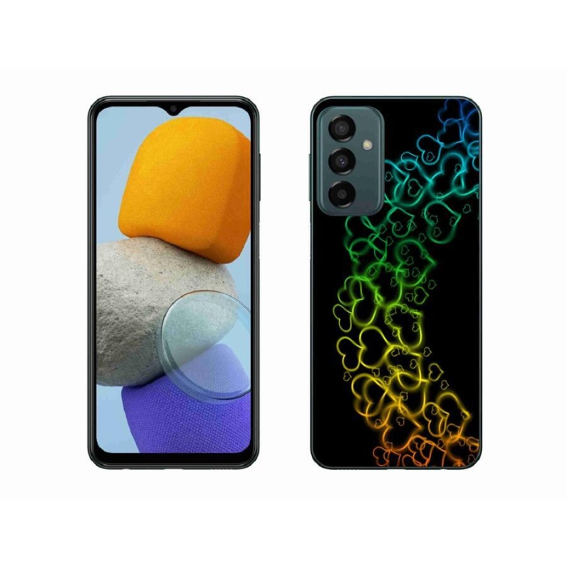 Zselés borítás mmCase Samsung Galaxy M23 5G - színes szívek