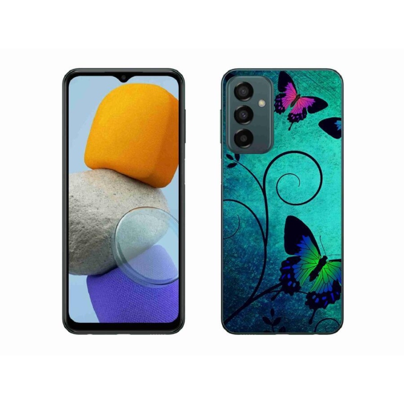 Gél borítás mmCase Samsung Galaxy M23 5G - színes pillangókhoz