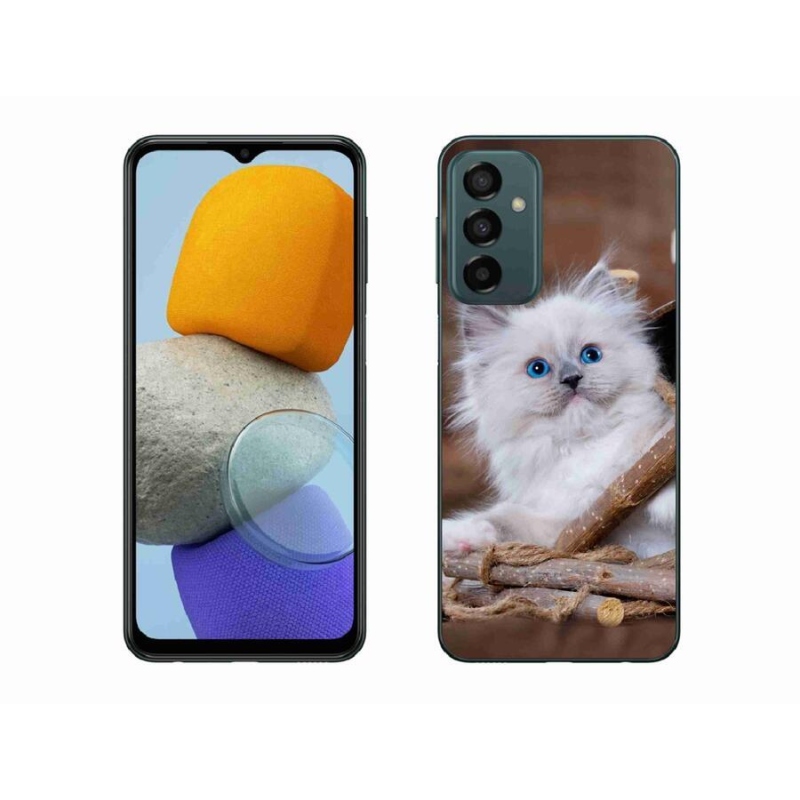 Gél védőhuzat mmCase Samsung Galaxy M23 5G - fehér cica