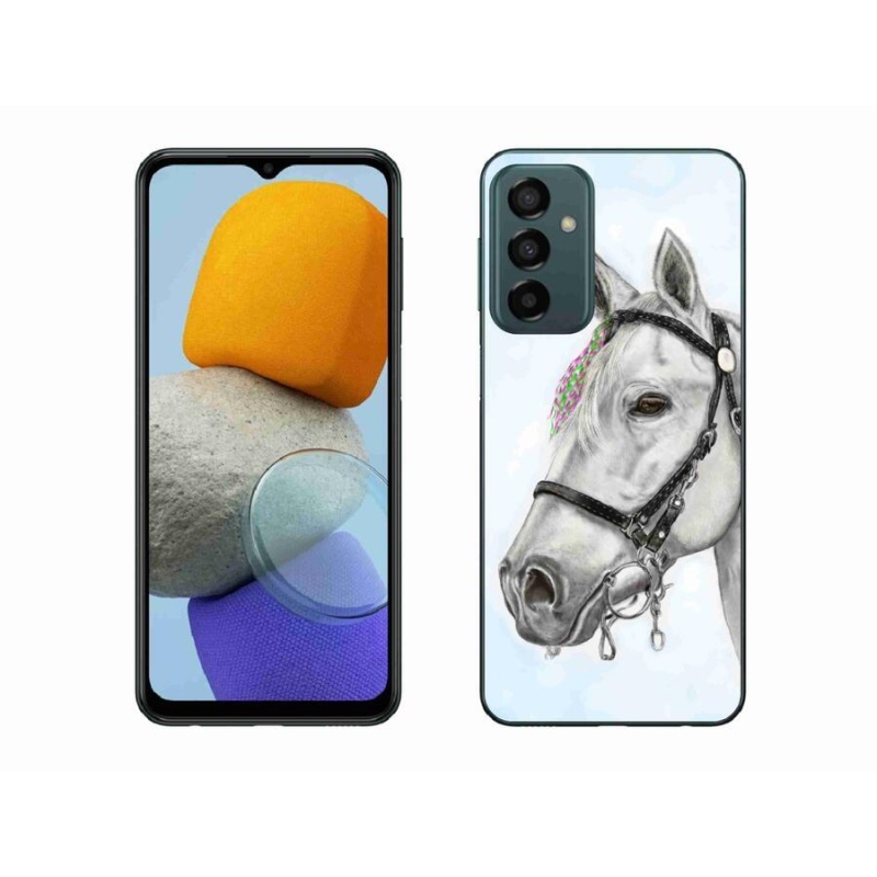 Zselés borítás mmCase Samsung Galaxy M23 5G - fehér ló 1