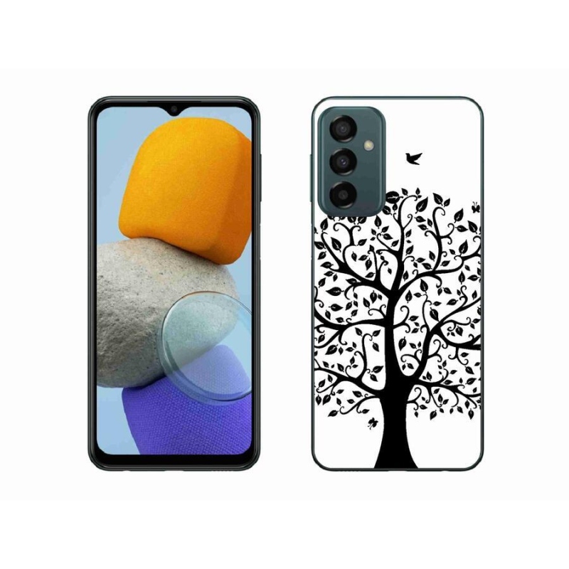 Zselés borítás mmCase Samsung Galaxy M23 5G - fekete-fehér fa