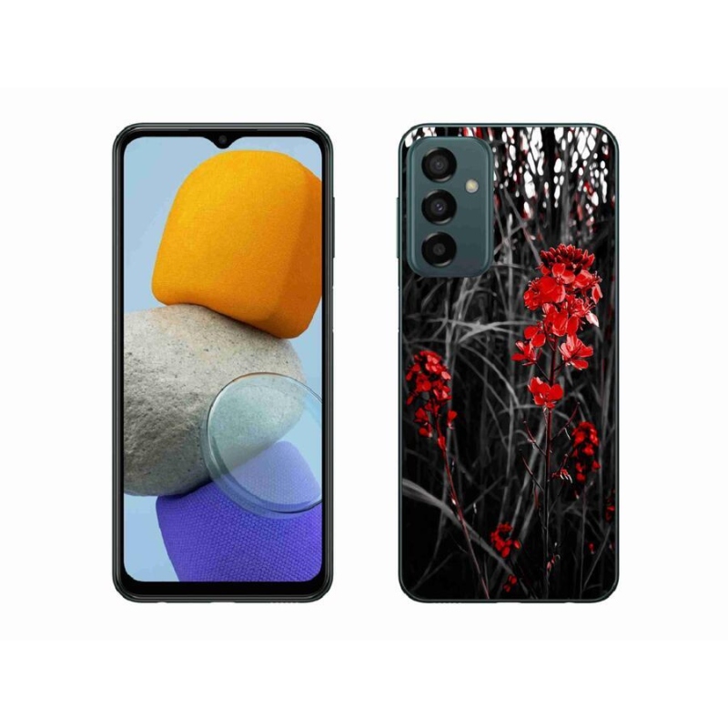 Gél védőhuzat mmCase Samsung Galaxy M23 5G - piros növényhez