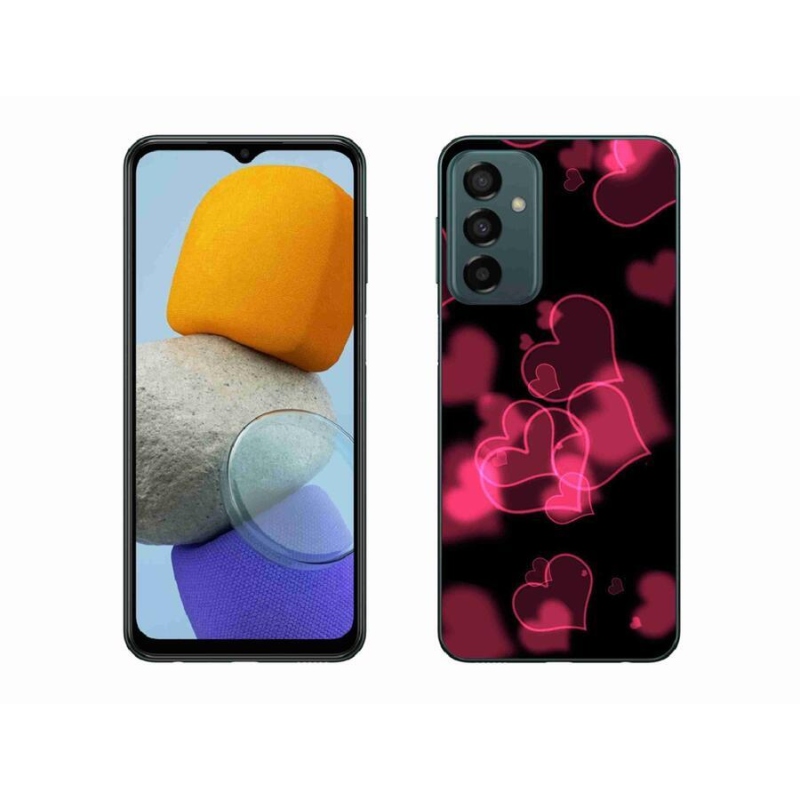 Gél védőhuzat mmCase Samsung Galaxy M23 5G - piros szívek