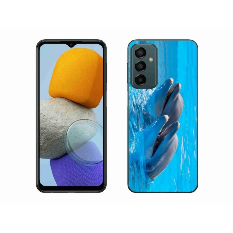 Zselés borítás mmCase Samsung Galaxy M23 5G - delfinek számára