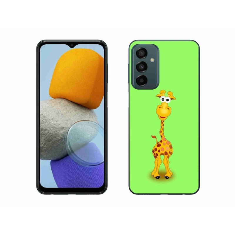 Zselés borító mmCase Samsung Galaxy M23 5G - rajzfilm zsiráfhoz
