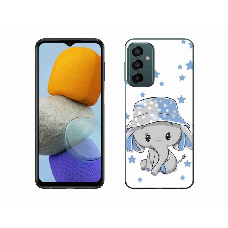 Gél védőhuzat mmCase Samsung Galaxy M23 5G - kék elefánthoz