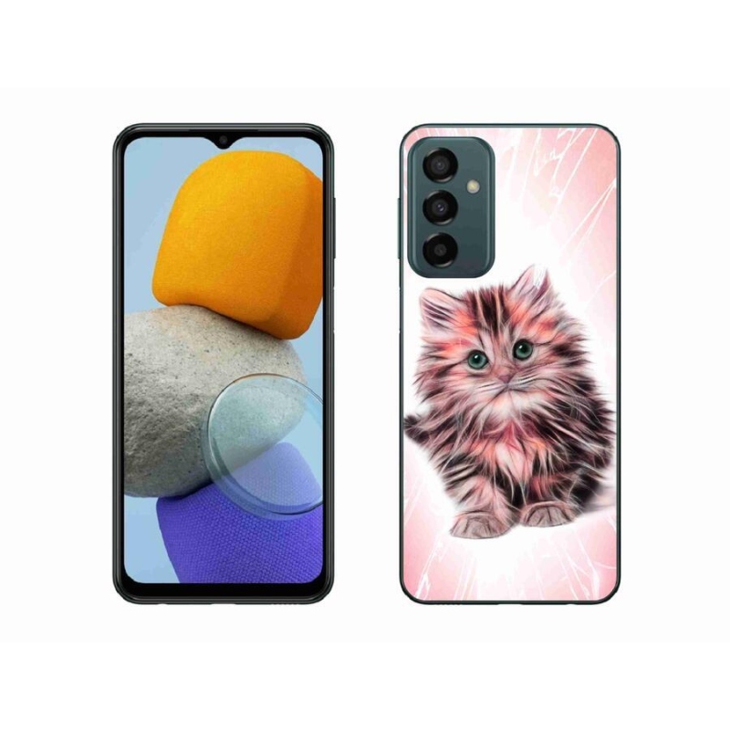 Gél borító mmCase Samsung Galaxy M23 5G - aranyos cica - Samsung Galaxy M23 5G számára