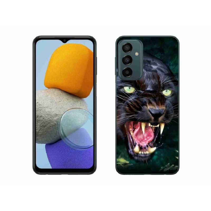 Gél borító mmCase Samsung Galaxy M23 5G - dühös fekete párduchoz
