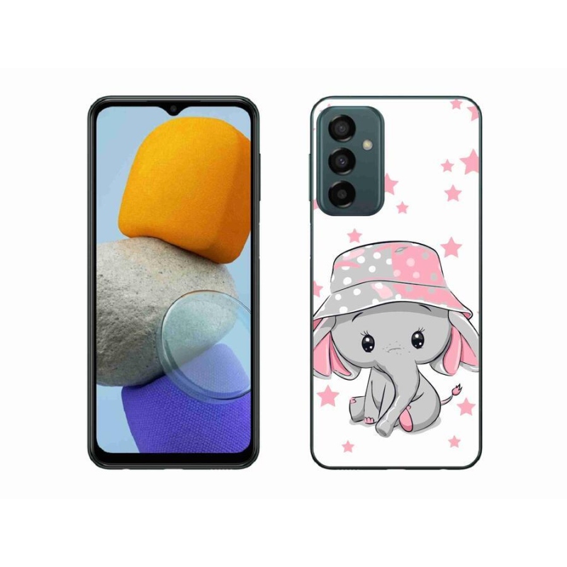 Gél védőhuzat mmCase Samsung Galaxy M23 5G - rózsaszín elefánthoz