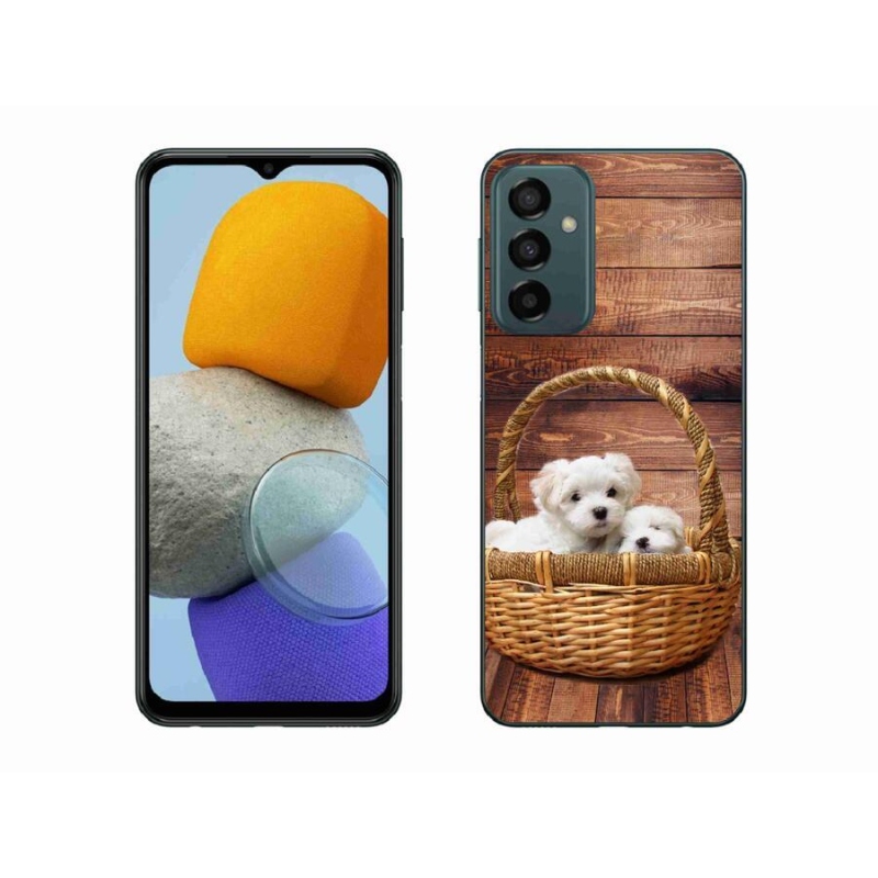 Zselés borítás mmCase Samsung Galaxy M23 5G - kölyökkutyákhoz
