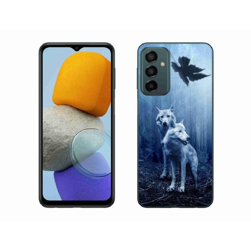 Zselés borítás mmCase Samsung Galaxy M23 5G - farkasok az erdőben