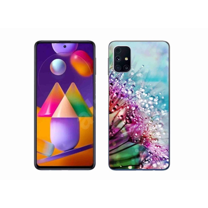 Gél borító mmCase mobiltelefonhoz Samsung Galaxy M31s - színes virágok