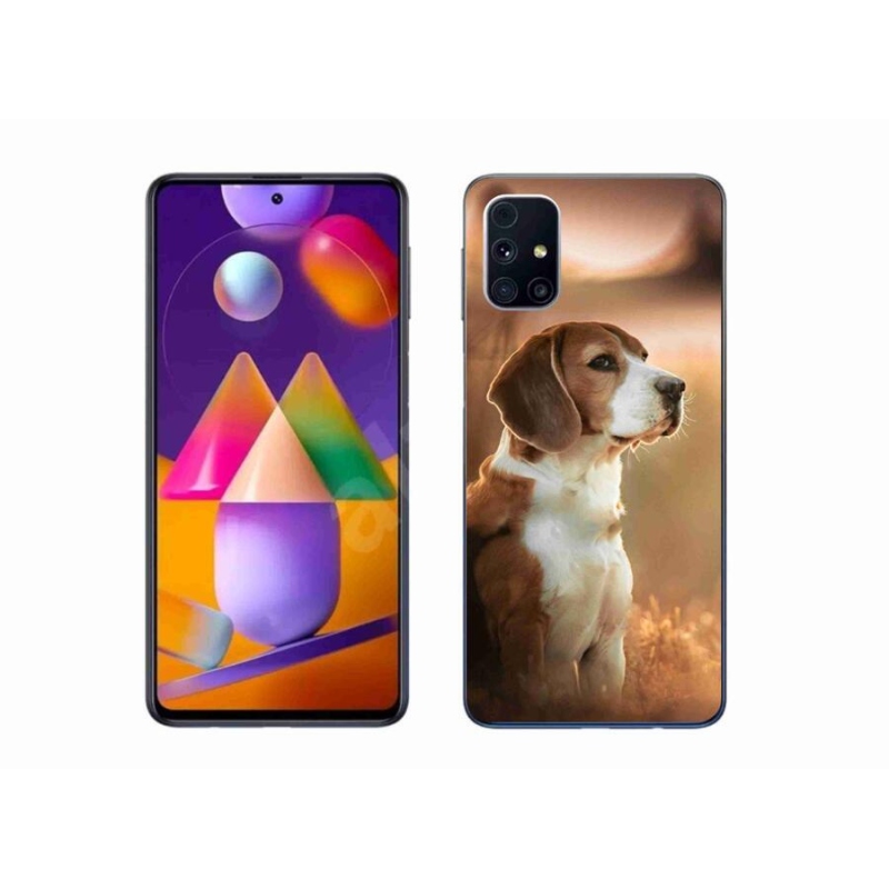 Gél védőhuzat mmCase Samsung Galaxy M31s készülékhez - bézs színű