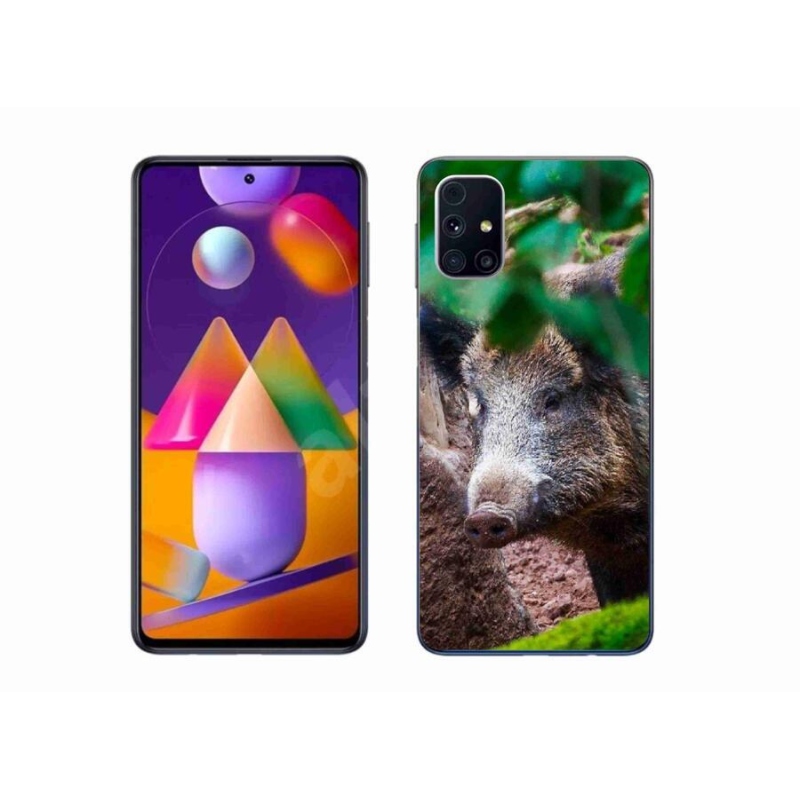 Gél borítás mmCase Samsung Galaxy M31s készülékhez - vaddisznó