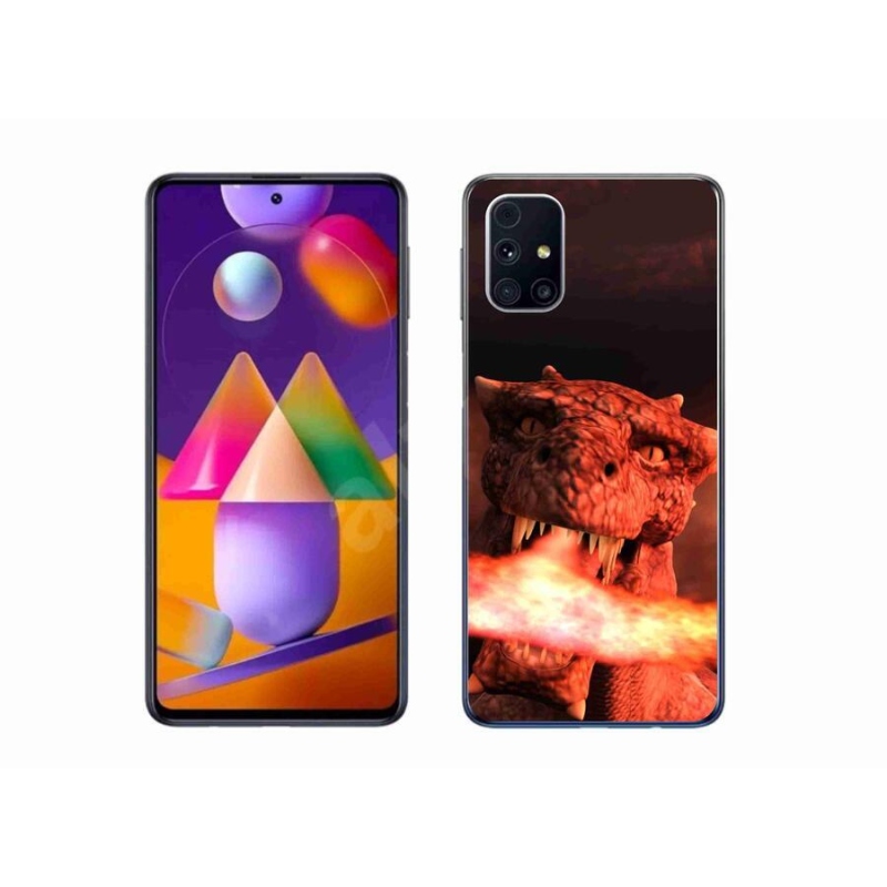 Gél védőhuzat mmCase Samsung Galaxy M31s készülékhez - sárkány